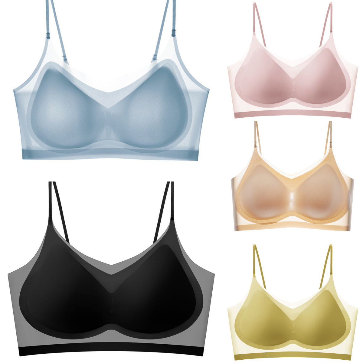 Bielizna bezszwowa z jedwabiu lodowego