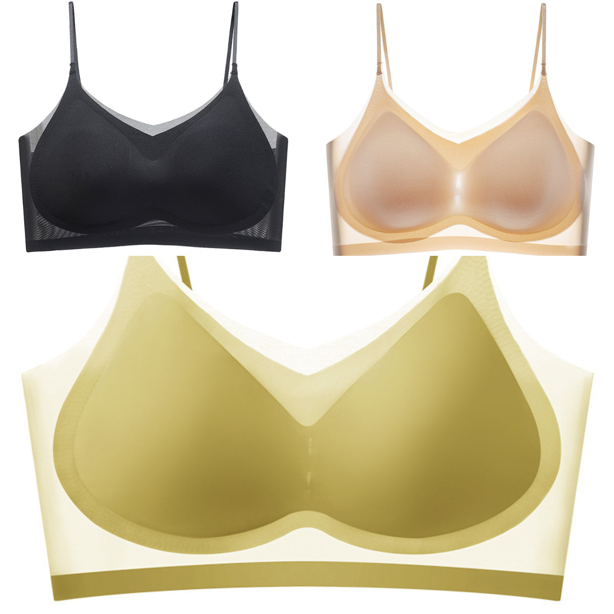 Bielizna bezszwowa z jedwabiu lodowego